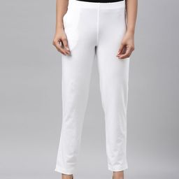 Go Colors Women Slim Fit High-Rise Trousers-image-67