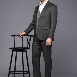 Raymond Single Breasted Contemporary Fit 3 Piece Formal Suits-image-107