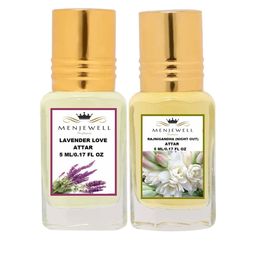 MENJEWELL Lavender Love Rajnigandha Attar 5ml - Pack of 2-27