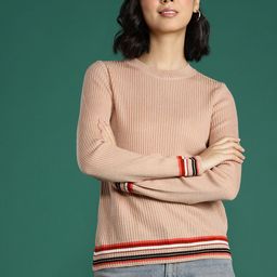 DressBerry Women Ribbed Acrylic Pullover-image-60