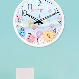 RANDOM Multicoloured Dial Round Printed 30 cm Analogue Wall Clock-15