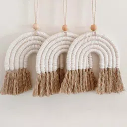 Classy Tulip White Boho Rainbow Wall Hanging-image-8