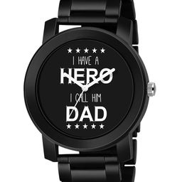 SWADESI STUFF Men Black Printed Dial Analogue Watch- metal black 3b-image-7