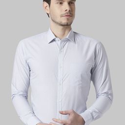 Park Avenue Men Blue Slim Fit Checked Formal Shirt-image-11