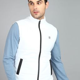 Urbano Fashion Men Sleeveless Zippered Puffer Jacket-image-56