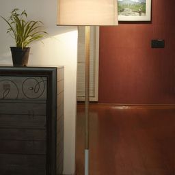 THE LIGHT STORE White Solid Bedside Club Lamp with Shade-35
