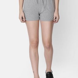 Rute Women Grey Solid Slim Fit Hot Pants-image-22