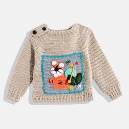 CHUTPUT Kids Embroidered Woollen Sweater Vest-8
