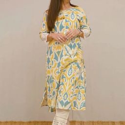 DIVASTRI Women Printed Regular Kurta with Trousers-22