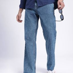 glitchez Men Chill Finesse Flared Light Fade Jeans-image-95