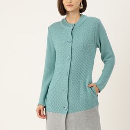 American Eye Cable Knit Longline Acrylic Cardigan-image-39