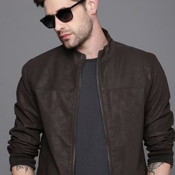 WROGN Men Black Solid Bomber Jacket-image-95