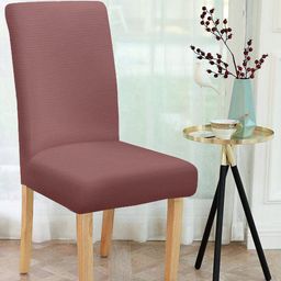 Cortina Mauve Self-Design Chair Cover-image-45