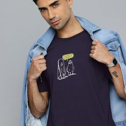 Flying Machine Printed Pure Cotton T-shirt-image-73