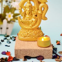 Archies Unisex Gold-Toned Ganesha Showpiece-image-18