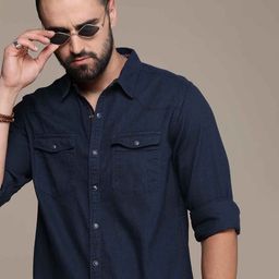 The Roadster Life Co. Solid Pure Cotton Casual Shirt-picture-17