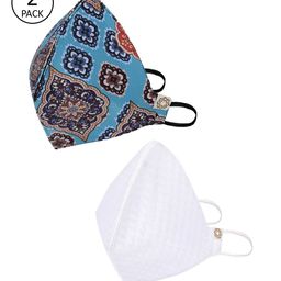 VASTRAMAY Unisex 2 Pcs 4-Ply Anti-Pollution Reusable Cloth Masks-image-95