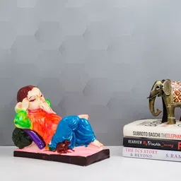 Golden Peacock Multicoloured Lord Ganesha Showpiece-31