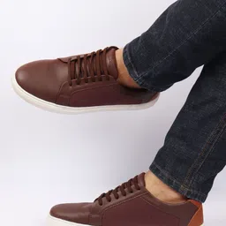 FAUSTO Men Lightweight Round Toe Lace Ups Sneakers-56
