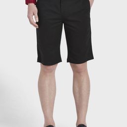 ColorPlus Men Black Solid Regular Fit Regular Shorts-image-44