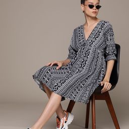 Roadster Print A-Line Dress-picture-56