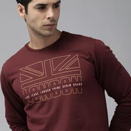 Pepe Jeans Men Maroon Printed Sweatshirt-image-59