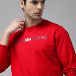 Pepe Jeans Men Red Printed Sweatshirt-picture-15