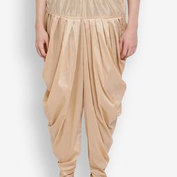Sanwara Men Beige-Coloured Solid Dhoti-16