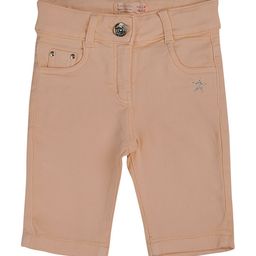 Tiny Girl Girls Peach-Coloured Solid Regular Fit Regular Shorts-image-76
