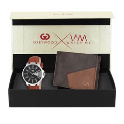 Greywood Men Brown & Black Accessory Gift Set-image-101