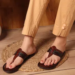 Carlton London Women Textured T-Strap Flats-image-45
