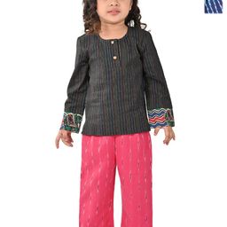 Tiny Bunnies Girls Printed Top with Trousers-26