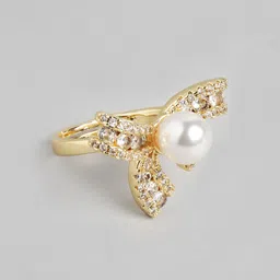 DressBerry Stone & Beads Studed Finger Ring-image-25