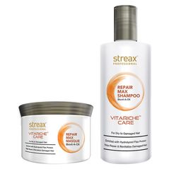 Streax Professional Set of Vitariche Care Repair Max Shampoo & Conditioner-image-42