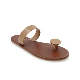 POSTCARD Women Brown Solid One Toe Flats-image-54