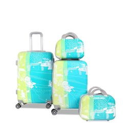 Polo Class Set of 2 Green Travel Trolley Bag with 2 Vanity Bag-6