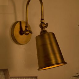 Fos Lighting Gold-Toned Vintage Matte Swivel Wall Sconce-image-26