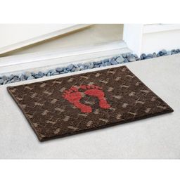 Saral Home Brown & Maroon Printed Cotton Anti Slip Doormats-10