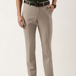 Peter England Men Slim Fit Formal Trousers-image-37