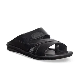 Khadims Men Black Comfort Sandals-image-68