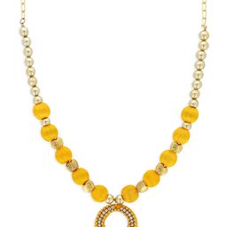 AKSHARA Girls Yellow Gold-Plated Handcrafted Necklace-image-99