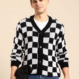 Mast & Harbour Checked Cardigan-image-41