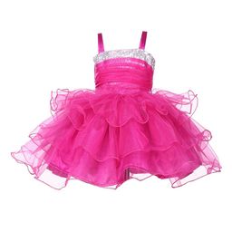 Samsara Couture Girls Pink Embellished Fit and Flare Dress-image-91