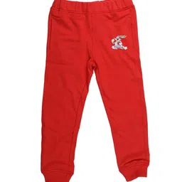 Looney Tunes Boys Red Solid Straight-Fit Joggers-image-60