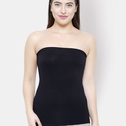 FashionRack Women Black Solid Strapless Camisole 8214-image-48