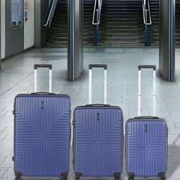 Roadster Unisex Set of 3 Hard Sided Trolley Suitcases - Cabin, Medium & Large-36
