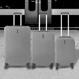 Roadster Unisex Set of 3 Hard Sided Trolley Suitcases - Cabin, Medium & Large-17