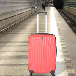 Roadster Unisex Textured Hard Sided Medium Trolley Suitcase- 55.7 L-46