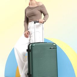 WROGN Unisex Hard Shell Medium Trolley Suitcase 55.7L-73
