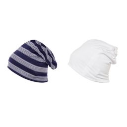 VIMAL Men Cotton Self Design Pack of 2 Beanie Caps-47
